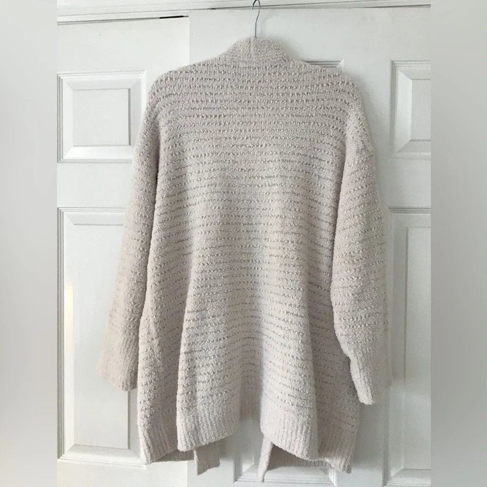 BAREFOOT DREAMS CozyChic Boucle Welt Pocket Cardigan | Size L 🆕 - Picture 7 of 10